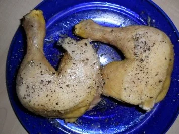 Rezept: Geflügel:Panierte Hühnerschenkel Bild Nr. 2 Geflügel:Panierte Hühnerschenkel - Rezept - Bild Nr. 2