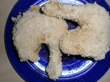 Rezept: Geflügel:Panierte Hühnerschenkel Bild Nr. 4 Geflügel:Panierte Hühnerschenkel - Rezept - Bild Nr. 4