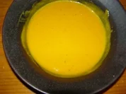 Kürbiscremesuppe mit Senföl - Rezept