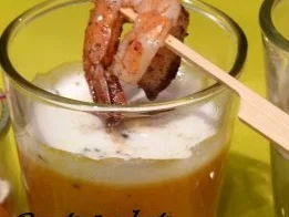 Kürbis-Mango-Suppe mit Kokosschaum - Rezept