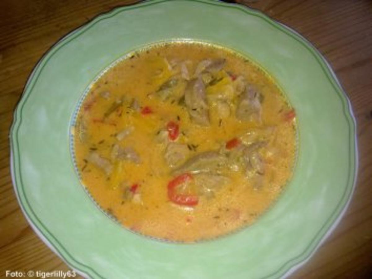 Pikante Gyros-Suppe - Rezept mit Bild - kochbar.de