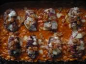 Schweinefilet auf Bohnengemüse - Rezept