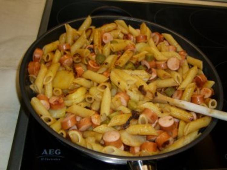 Nudel Kartoffel Pfanne mit Bild - schnell &amp; einfach - 113 kcal/100g