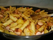 Nudel-Kartoffel-Pfanne mit Bild - Rezept