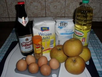 Apfelküchle im Zimt-Bierteig .... Besuch hat sich angemeldet .. und kein Kuchen im Haus !! - Rezept