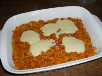 Rezept: Lasagne mit Hack und Kürbis ... aus Brigitte`s Versuchsküche ... grins Bild Nr. 8 Lasagne mit Hack und Kürbis ... aus Brigitte`s Versuchsküche ... grins - Rezept - Bild Nr. 8