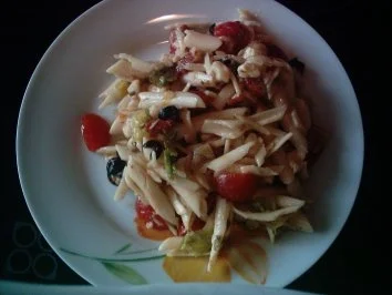 Nudelsalat mediterran - Rezept