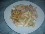 Auflauf : Rosenkohl - Auflauf mit Nudeln - Rezept