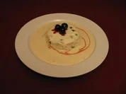 Torta di Ricotta auf Zabaione-Marsala-Creme an Amarena-Mousse-Spiegel - Rezept