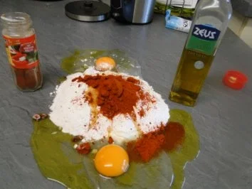 Rezept: Selbstgemachte rote Nudeln, Fotos Selbstgemachte rote Nudeln, Fotos - Rezept