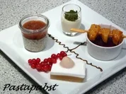 Crème Brûlée mit Beerenzucker und karamelisierter Ananas - Rezept