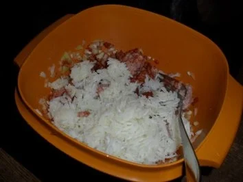 Resteverwertung: Paprikaschoten gefüllt mit Hack und Reis - Rezept - Bild Nr. 3