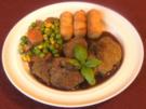 Panierte Putenleber an Rotwein - Zimtsoße - Rezept