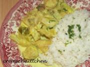Putengulasch in Curry - Ananas - Lauch - Soße - Rezept