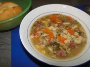 Rindfeischsuppe mit  viel Gemüse, schön heiß und ein bischen scharf?? - Rezept
