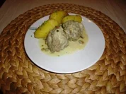 Hackklopse in Senfsauce mit Kartoffeln - Rezept