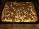 Aprikosenkuchen mit Schwarz-Weiss-Streuseln - Rezept