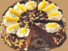 Apfelkuchen mit Mandeln und Schokolade - Rezept