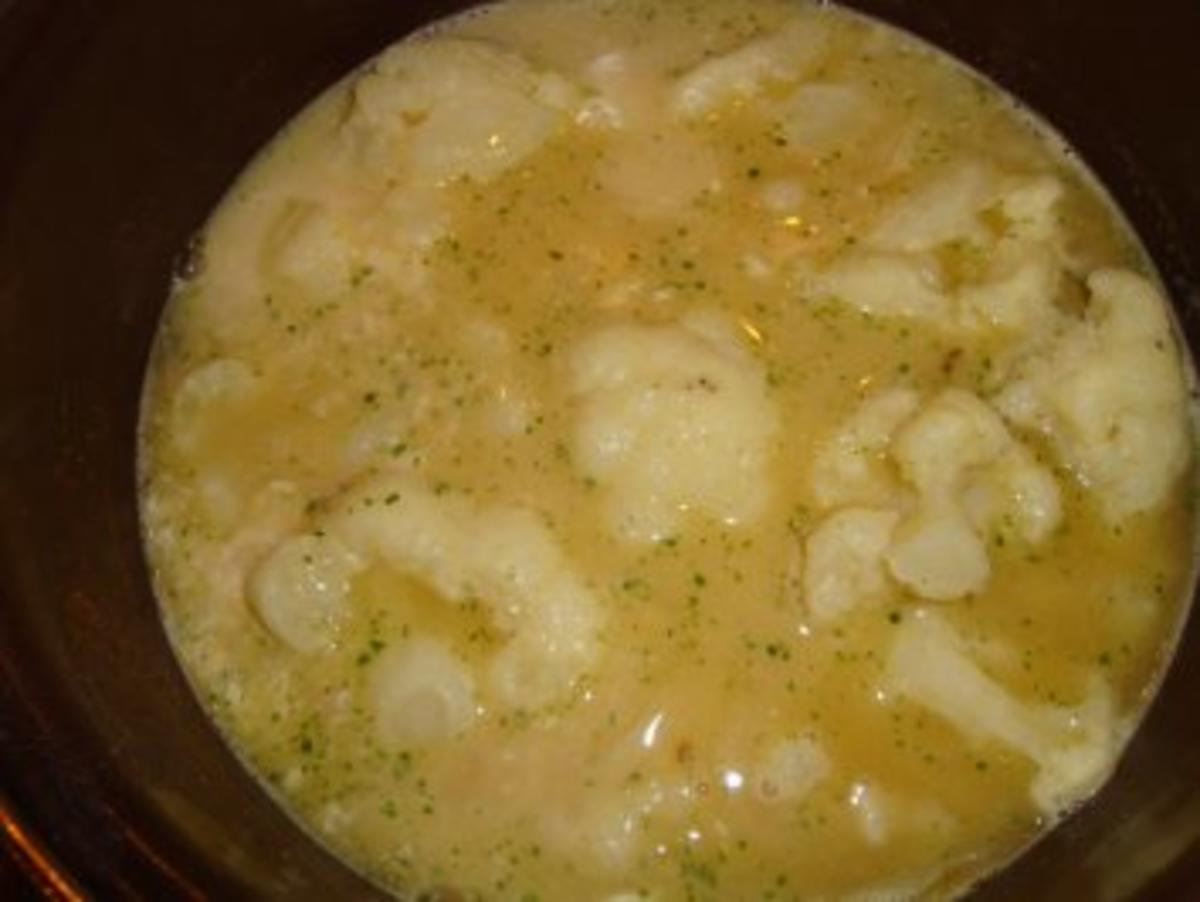 Blumenkohlsuppe mit kleinen Blumenkohl und Salz - Rezept mit Bild ...