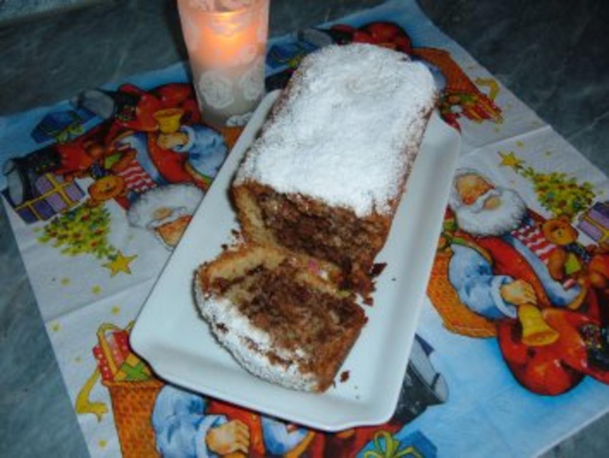 Kuchen weihnachtlich  mit Nuss Nougat - Rezept