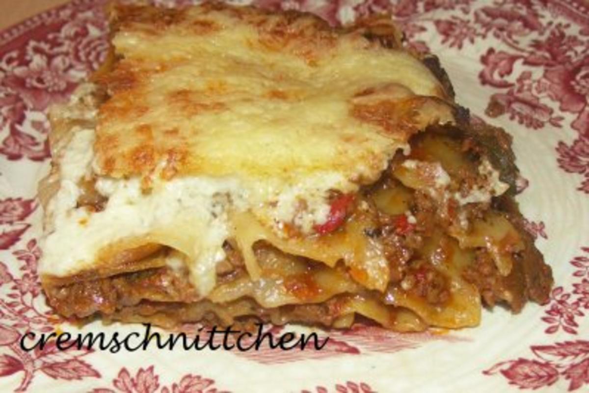 Lasagne mit Paprika gelb und Paprika rot - Rezept mit Bild - kochbar.de