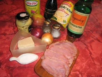 Kasseler-Carpaccio mit Sauerkrautpesto an Sauerkrautsalat - Rezept - Bild Nr. 2