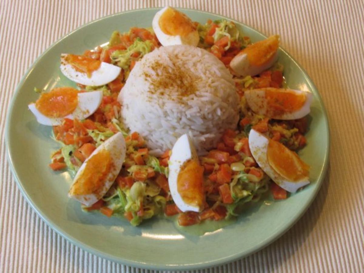 Curry-Eier-Ragout mit Reis - Rezept - Bild Nr. 4