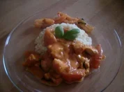 Hähnchenragout mit Tomaten a la Angie - Rezept