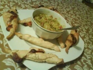 Guacamole mit Käsezigarren - Rezept