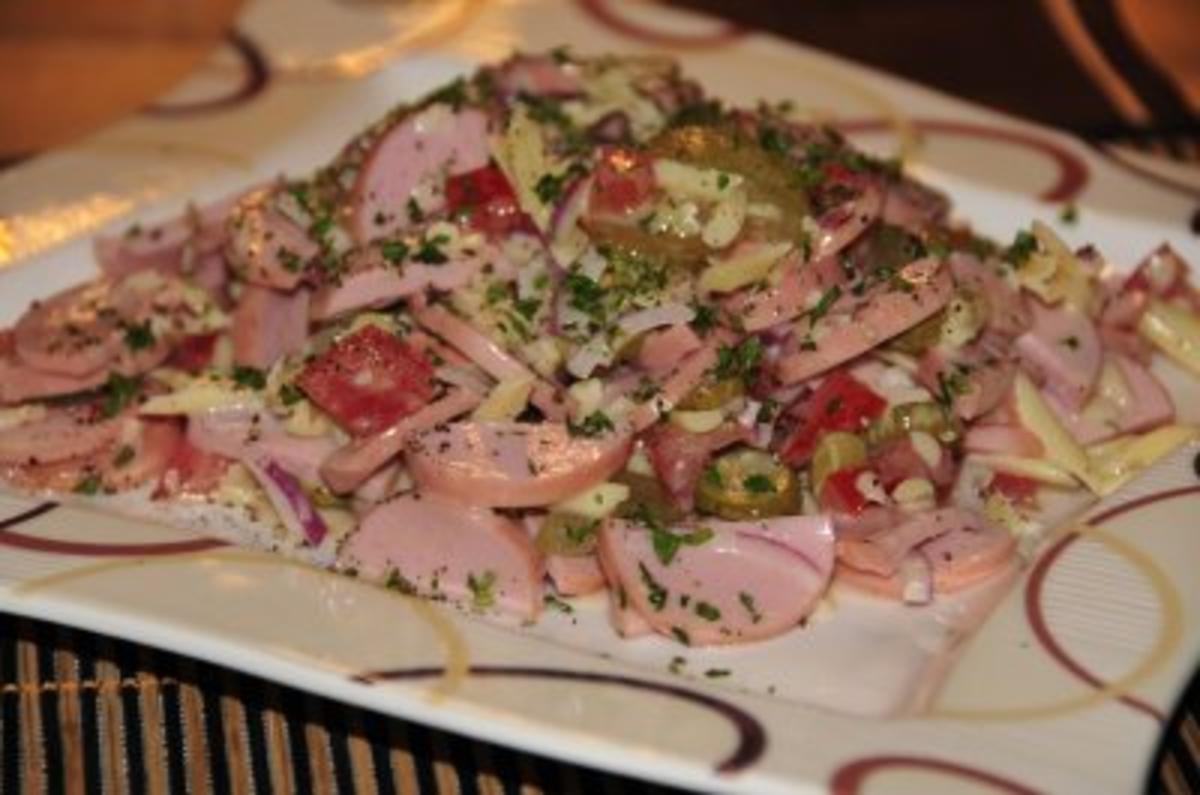 Lumpensalat (Wurst-Käse-Salat) - Rezept