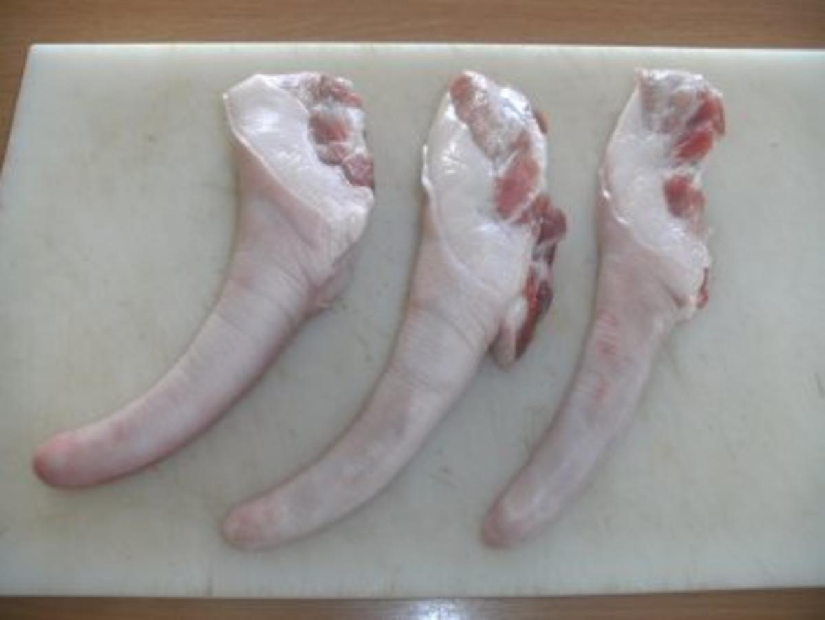Fleisch: Schweineschwänzchen gekocht - Rezept - Bild Nr. 2