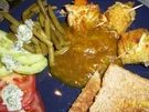 Hähnchenröllchen an Currycuttney - Rezept