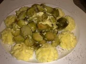 ´Überbackener Rosnekohl mit Kartoffelröschen - Rezept