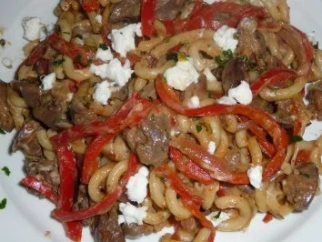 Rezept: Leberpfännchen mit Feta....... Leberpfännchen mit Feta....... - Rezept