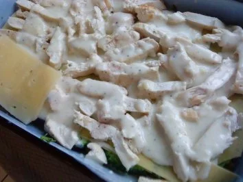 Brokkoli-Champignon-Hühnchen Lasagne - Rezept - Bild Nr. 9