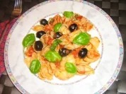 Muschelnudeln  mit Tunfisch-Tomaten-Soße - Rezept