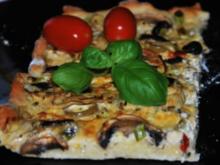 Veggi-Pizza...vegetarische Pizza ohne Tomatensoße - Rezept