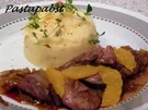 Leber mit Zwiebel-Orangensauce - Rezept