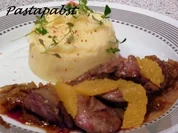Rezept: Leber mit Zwiebel-Orangensauce Leber mit Zwiebel-Orangensauce - Rezept