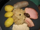 Elsässer Schlachtplatte mit Meerrettichsoße - Rezept