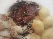 Schweinekotlett mit Knoblauch - Rezept