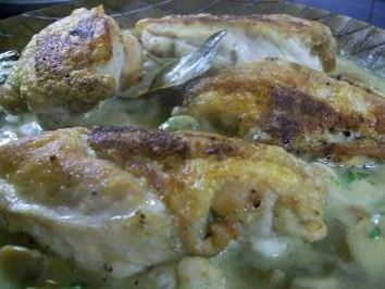 Rezept: Coq au Riesling an Kräuterspätzle Bild Nr. 3 Coq au Riesling an Kräuterspätzle - Rezept - Bild Nr. 3