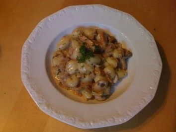 D1: Gnocci mit Pilzsahne - Rezept