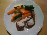 E: Zuccini-Karottengemüse zu Lammkoteletts - Rezept