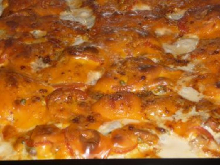 Schnitzelpizza - einfach - 179 kcal/100g