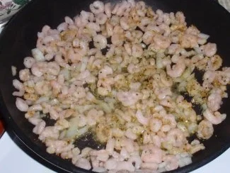 Pasta mit Tiefseegarnelen in einer Orangensahnesoße - Rezept - Bild Nr. 3