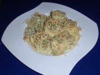 Pasta mit Tiefseegarnelen in einer Orangensahnesoße - Rezept - Bild Nr. 7