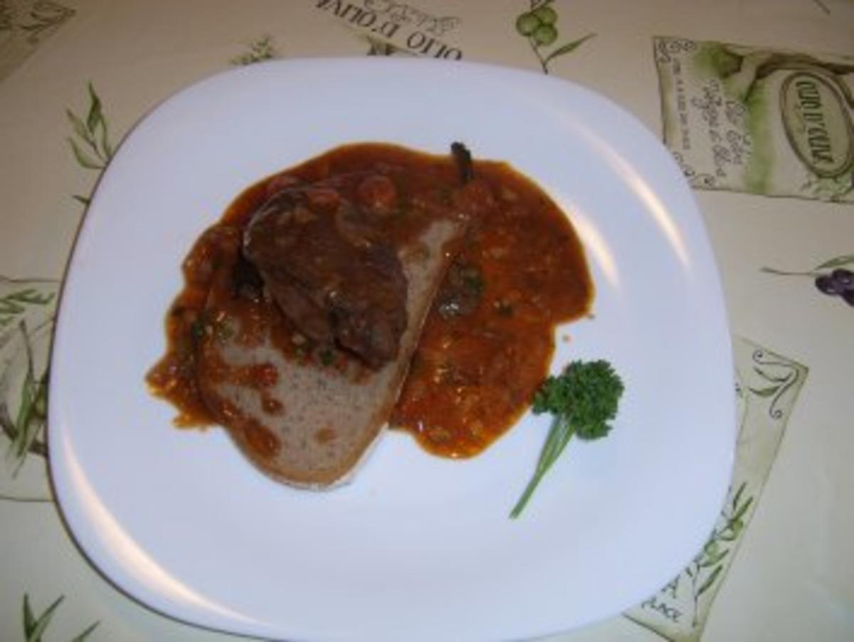 Bilder für Thüringer Truthahnleber an Karotten-Jägersauce - Rezept