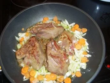 Thüringer Truthahnleber an Karotten-Jägersauce - Rezept - Bild Nr. 6