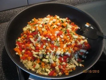 gefüllte Blätterteigtaschen mit Gemüse Vegetarisch - Rezept - Bild Nr. 3